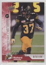 2018 Upper Deck CFL Red 73/150 Richard Leonard #87 n1u