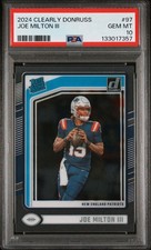 2024 PANINI CLEARLY DONRUSS #97 JOE MILTON III PSA 10 GEM MINT RC