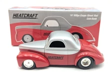 Heatcraft Speccast '41 Willys Coupe Street Rod Die Cast Coin Bank 1:25 1999