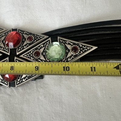 Vintage Jose Cotel Ornate Belt Leather & Metalwork Designer  display picture 1