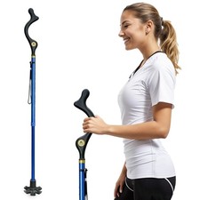 Walking Cane Foldable For Men Women Senior Self Standing Height Adjustable