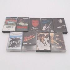 9 Cassette Classic Rock and Blues Collection - Stevie Ray, Phil Collins, etc