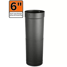 Allfuel 6 In. X 18 In. Single Wall Telescoping Stove Chimney Pipe
