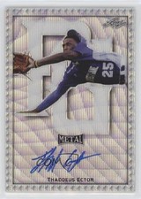 2020 Leaf Perfect Game All-American Classic Metal 10/12 Thaddeus Ector Auto nd3