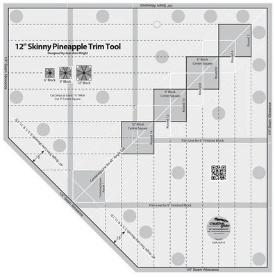 Creative Grids 12in Skinny Pineapple Trim Tool CGRJAW12