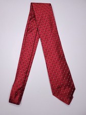 Croft  Barrow Mens Formal Necktie 59"Lx3.25"W Red Neck Tie