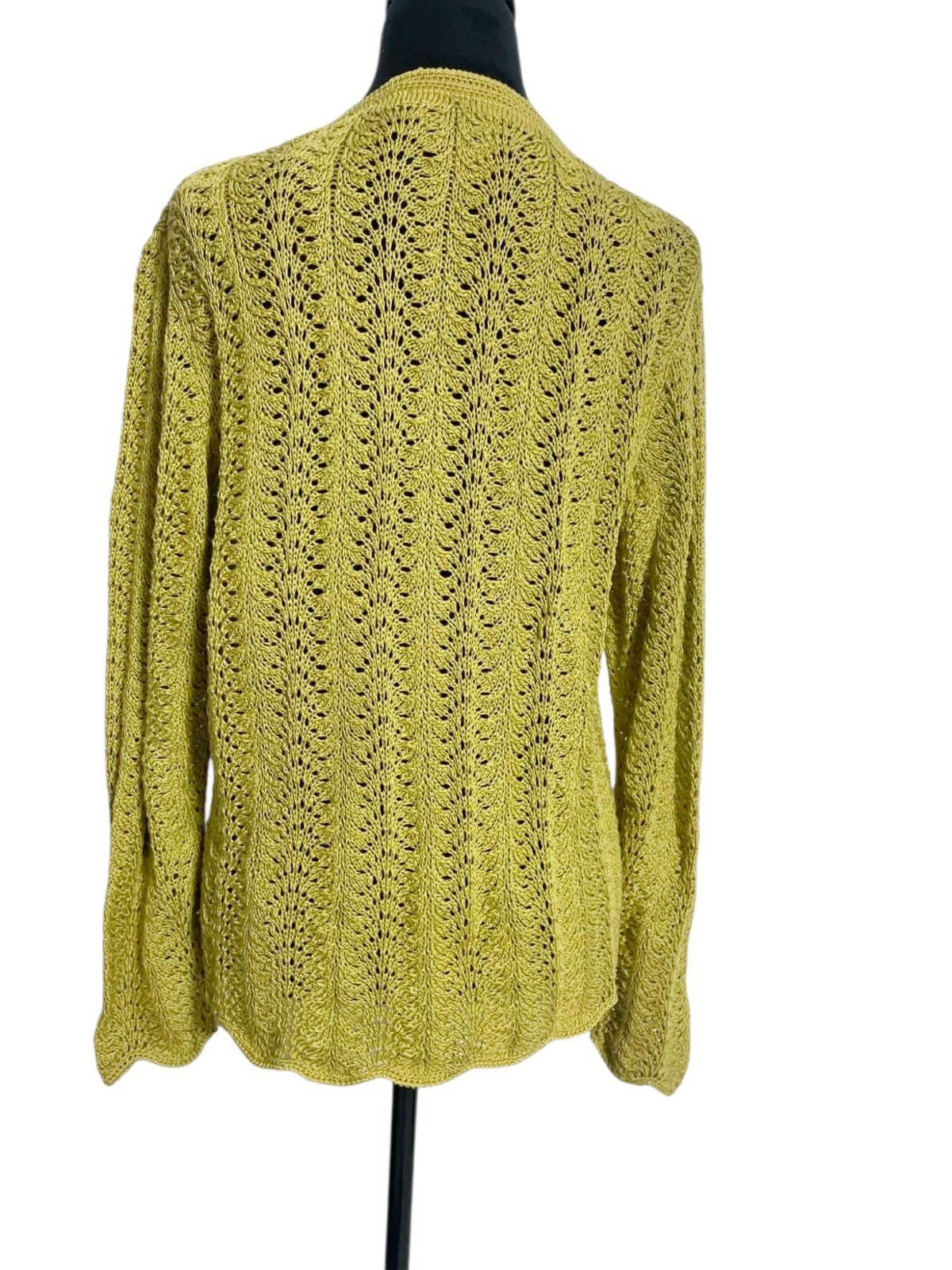 Peruvian Connection Size Small Sweater Cardigan B… - image 5