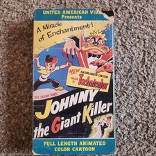 Johnny The Giant Killer VHS 1987 Ultra Rare OOP Cartoon Video 80s Tape Anime