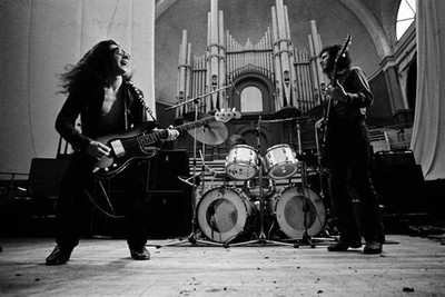 Budgie And Burke Shelley And Tony Bourge 1973 OLD MUSIC PHOTO