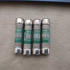 Cooper BUSSMANN Buss SC30 FUSE Class G 480V 1.62" x.41" SC-30 Lot 0f 4 