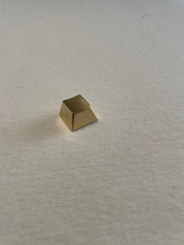 Mechanical Keyboard Keycap Zinc Alloy Keycap Matte Gold Finish Long Use - Photo 4/8