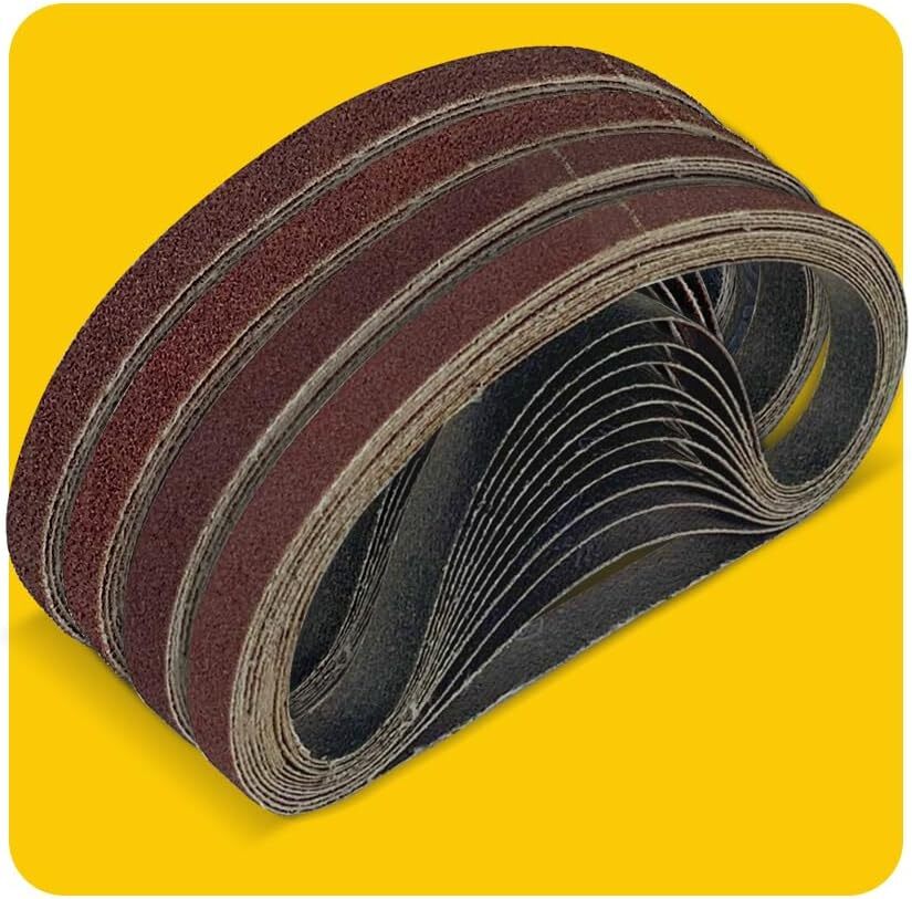 H2solution 40 Grit Sanding Belts, 3/8" X 13", Aluminum Oxide, 24-Pack - View #9