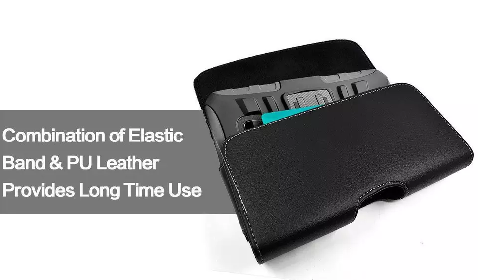 For Samsung Galaxy S24 / S24+ S24 Ultra FE Leather Case Belt Clip Holster Pouch - Image 3 of 4