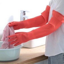 Dishwashing Cleaning Gloves Silicone Rubber Dish washing Household Scrubber Tool