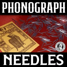 Packs of 100 Victrola SOFT VOLUME NEEDLE pack for Antique Gramophones Phonograph