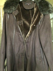 anne klein faux fur coat
