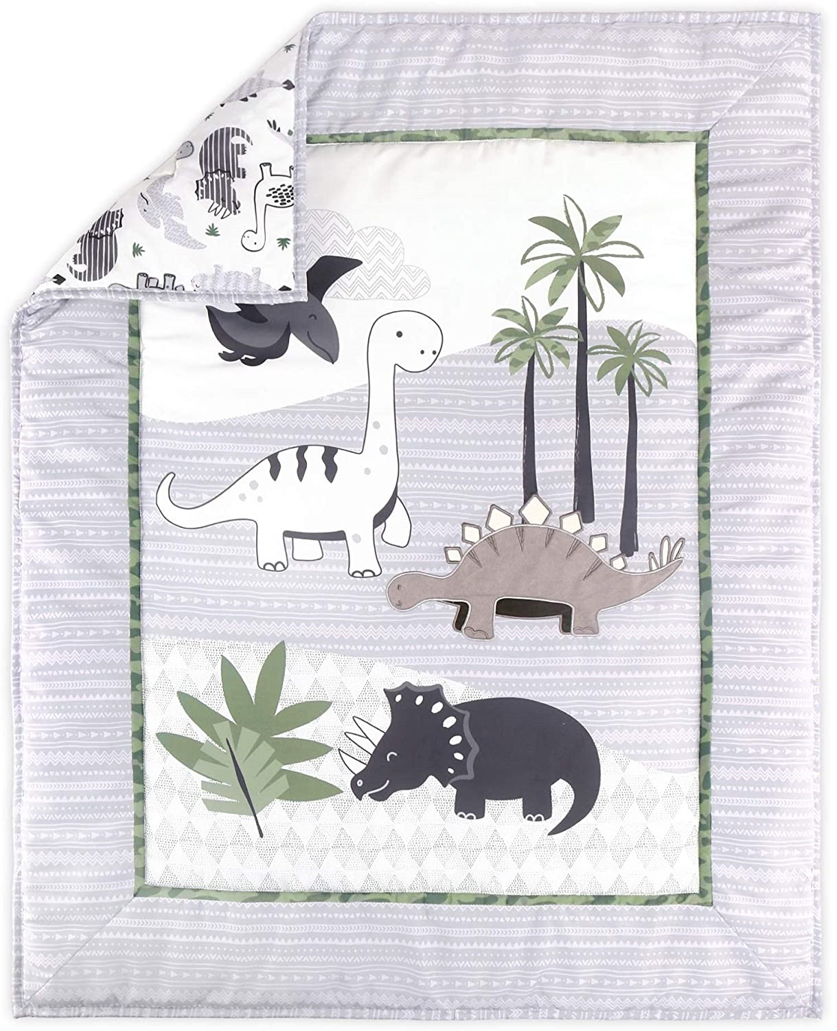 The Peanutshell Dinosaur Crib Bedding Sets for Boys 3 Piece Nursery