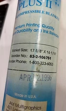 Premium Plus II Offset Blanket for Multigraphics 1850/1860 Offset Press