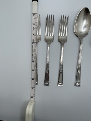 ANTIQUE PLATED R. WALLACE 1835 PAT. 1924 FORKS and SPOONS | eBay