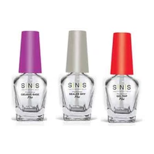 SNS Liquids Kit GELOUS BASE, SEALER DRY, TOP 0.5oz/ea