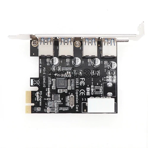 USB 3.0 4 Port PCI Express Card PC Karte Computer Controller Hub PCIe Adapter U