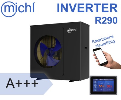 Michl Luft-Wasser Wärmepumpe Monoblock Inverter SMP1/V2 R290 3,3-8,3 kW A+++