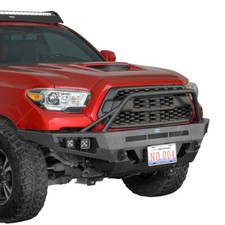 Fit 2016-2023 Toyota Tacoma Front Bumper W Winch Plate Powder Coated Steel