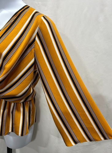 Camicia da donna Topshop taglia 14 a righe con cravatte medie. - Foto 3 di 8