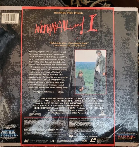 reduced LaserVision disc "Withnail and I" 1986/1988 LIKE NEW - Bild 1 von 2