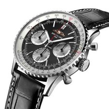 Breitling Navitimer B01 Chronograph 41 Black Dial Stainless Steel AB0139211B1P1 2