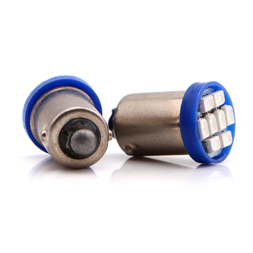 500Pcs 1895 BA9S H6W T11 T4W LED Light Bulbs 1206 8SMD Interior Side Lamps 12V - Picture 3 of 12