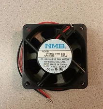 NMB 2408NL-04W-B30 FAN Axial 60X20mm 12VDC Wire **NEW**  