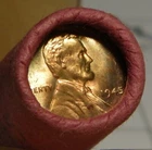 1945-P  BU PENNY ROLL 50 COINS