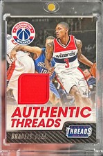 2016-17 Threads Bradley Beal Authentic Threads Game Worn Jersey Card