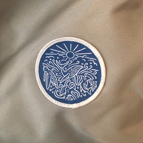 Highhope Ocean Inspired Recycled Grey Backpack Laptop School Logo - Picture 4 of 8