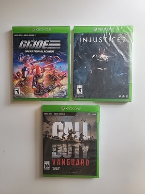 Gi Joe, Injustice 2, Call Of Duty Vanguard New Sealed xbox one games Bundle Lot