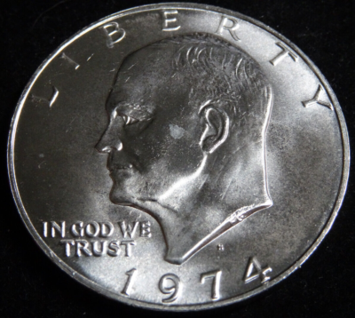 1974-S Eisenhower Silver Dollar Uncirculated 40% Silver $1 US Mint
