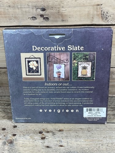 Evergreen Decorative Slate Pinot Gris Wall Plaque 6” Wine Grape Leaf Art Palette - Picture 3 of 8