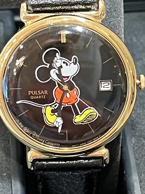 PULSAR ミッキーマウス mickey Disney クォーツ A349 RARE PULSAR MICKEY MOUSE WATCH WRISTWATCH NEW W/ORIGINAL BOX
