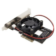 PCI-E 3.0 X4 Lane Host Adapter Converter Card M.2 M Key Ssd To Nvme Fan