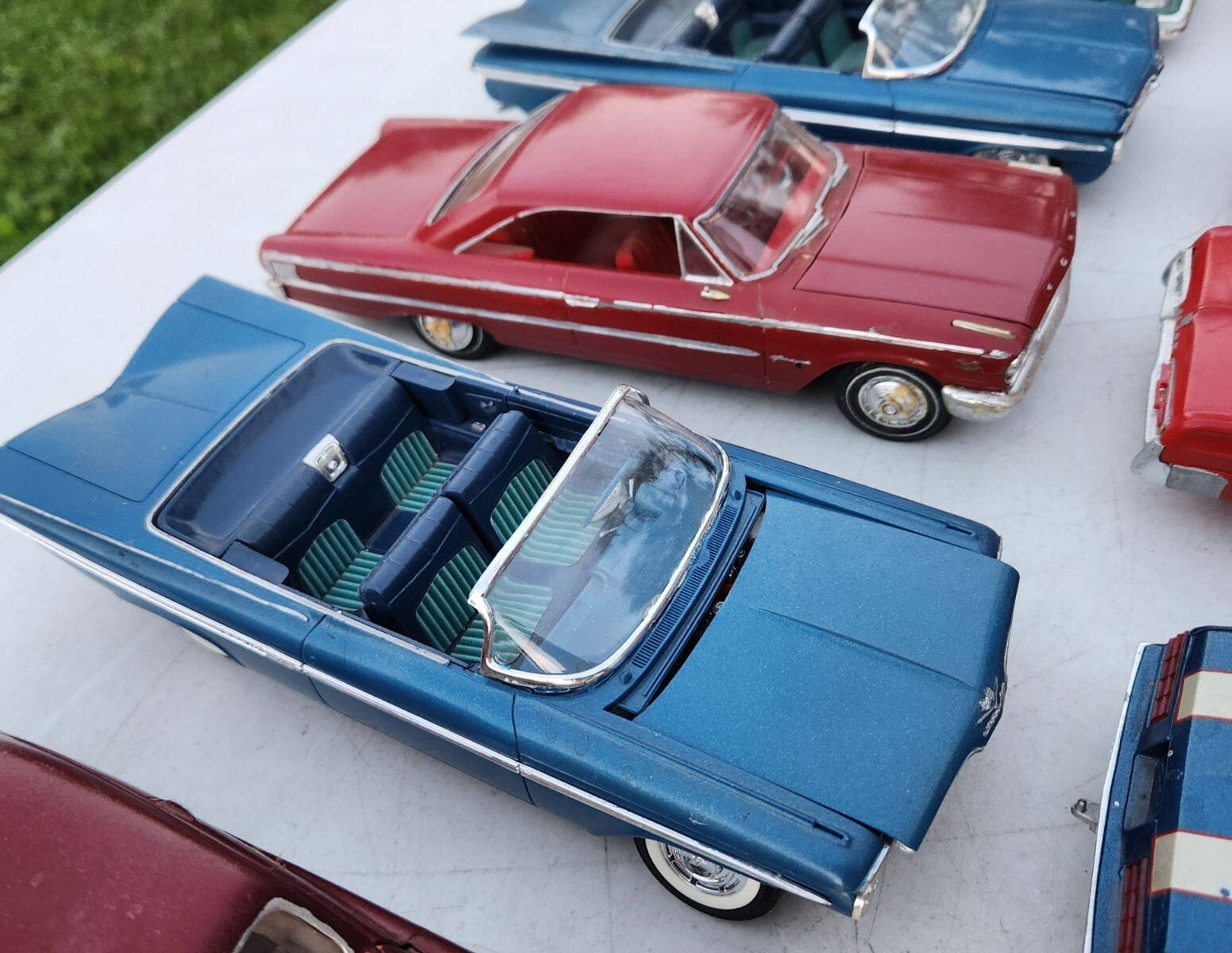 Vintage Plastic Model Kits Built Junkyard Parts LOT of 20 NO RESERVE