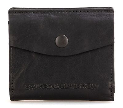 SPIKES & SPARROW Bronco Wallet RFID S Geldbörse Black schwarz Neu