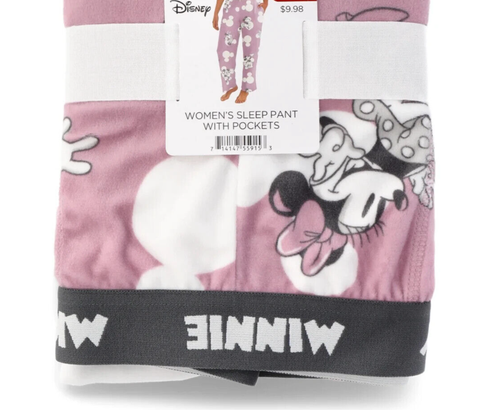 Pantalones de dormir Mickey and Minnie Mouse plus terciopelo para mujer, talla 3X (22W-24W) rosa - Imagen 7 de 15