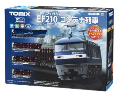 Tomix N Spur Basic Set SD EF210 Container Zug 90181 Modell Zug Einleitende