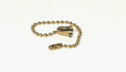 PAIR OF NEW #6 BRASS 4" LONG CHAIN  & BRASS BELL & CONNECTOR LINK