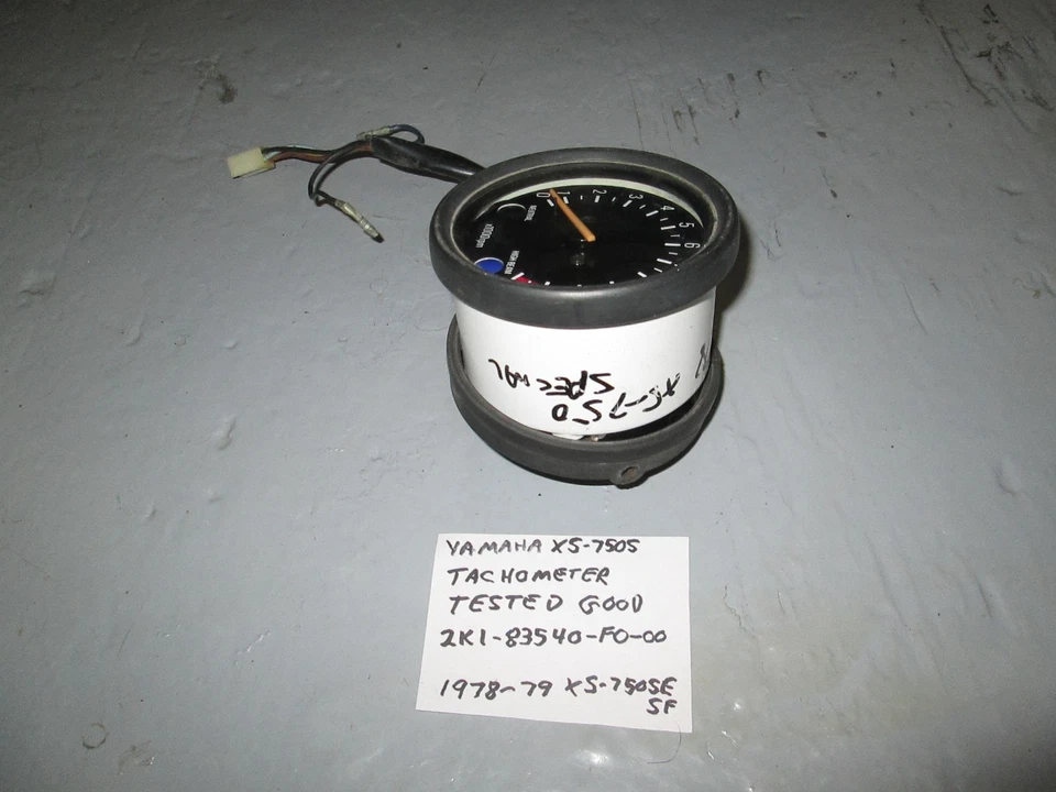 Tacómetro Yamaha especial XS-750 de colección Foto 4 de 4
