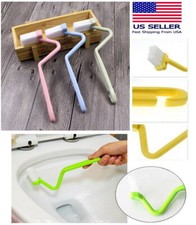 Toilet Brush Bent V-type Cleaner Clean Brush Bowl Handle Scrubber