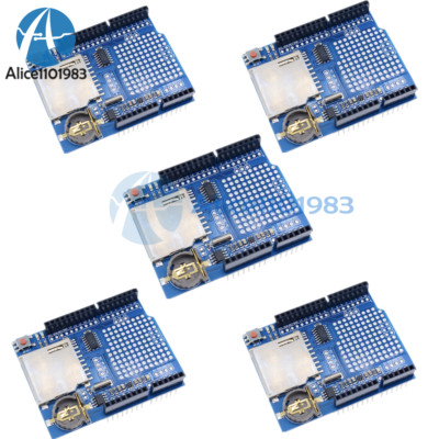 5PCS DS1307 Shield Data Logger Module Logging Recorder for Arduino UNO SD Card