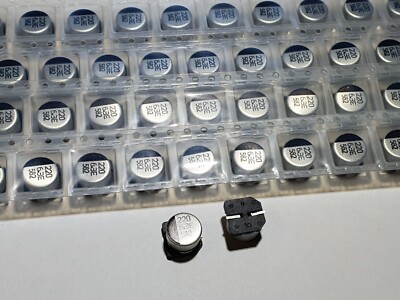 100x SMD Elko 220µF / 6,3V 8x6,2mm 105°C 220uF
