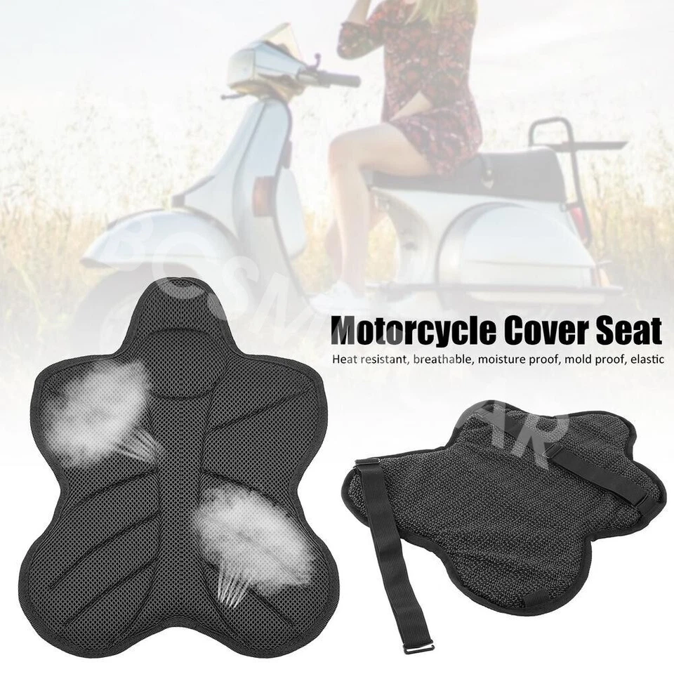 13.98x12.01in Seat Cushion Seat Cover Seat Protector Pad For Motorcycle Scooter - Изображение 4 из 4